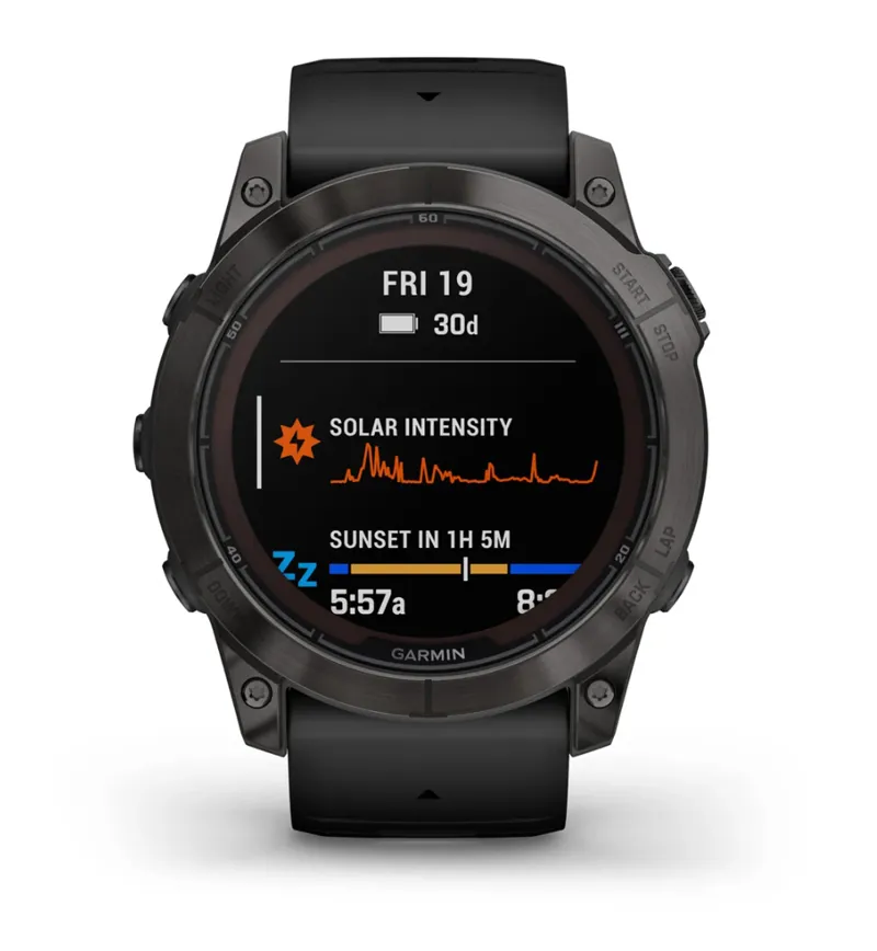 Garmin fenix 7X Pro Sapphire Solar Carbon Grey DLC Titanium with Black Band